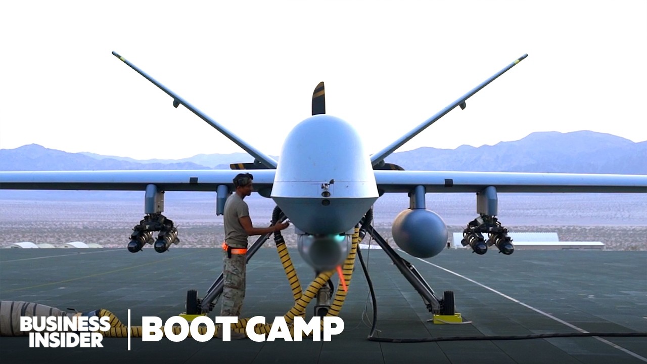 How Air Force Drone Pilots "Fly" The $32 Million MQ-9 Reaper Drone | Boot Camp | Business Insider