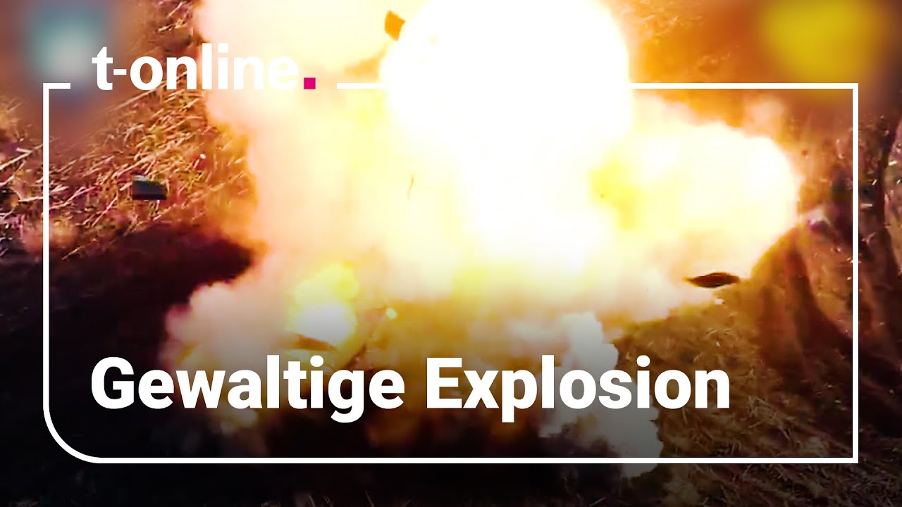 Ukraine-Krieg: Drohne zerstört Panzer