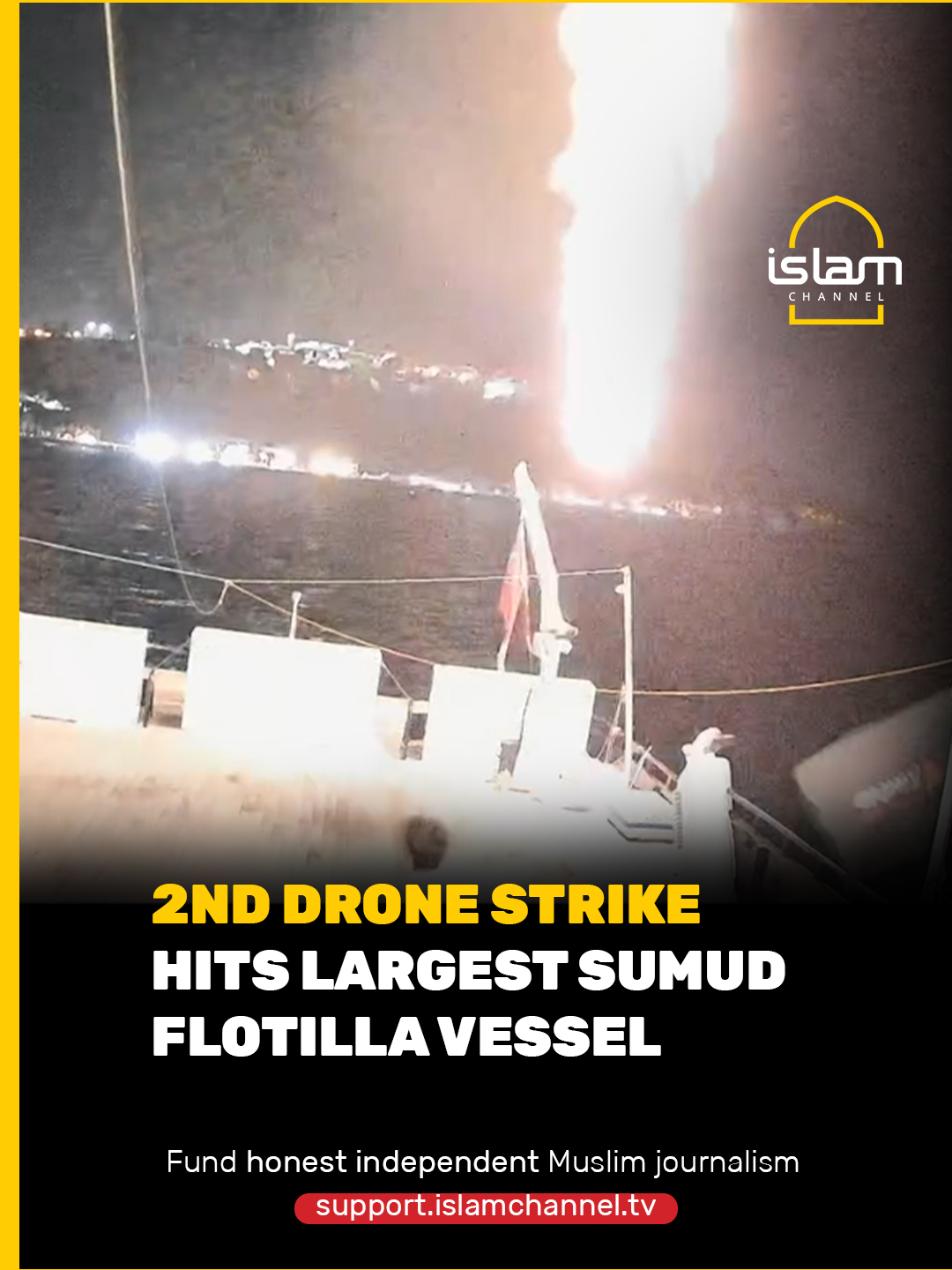 Dans la deuxième attaque en deux jours, un drone a laissé tomber un objet imbibé de carburant