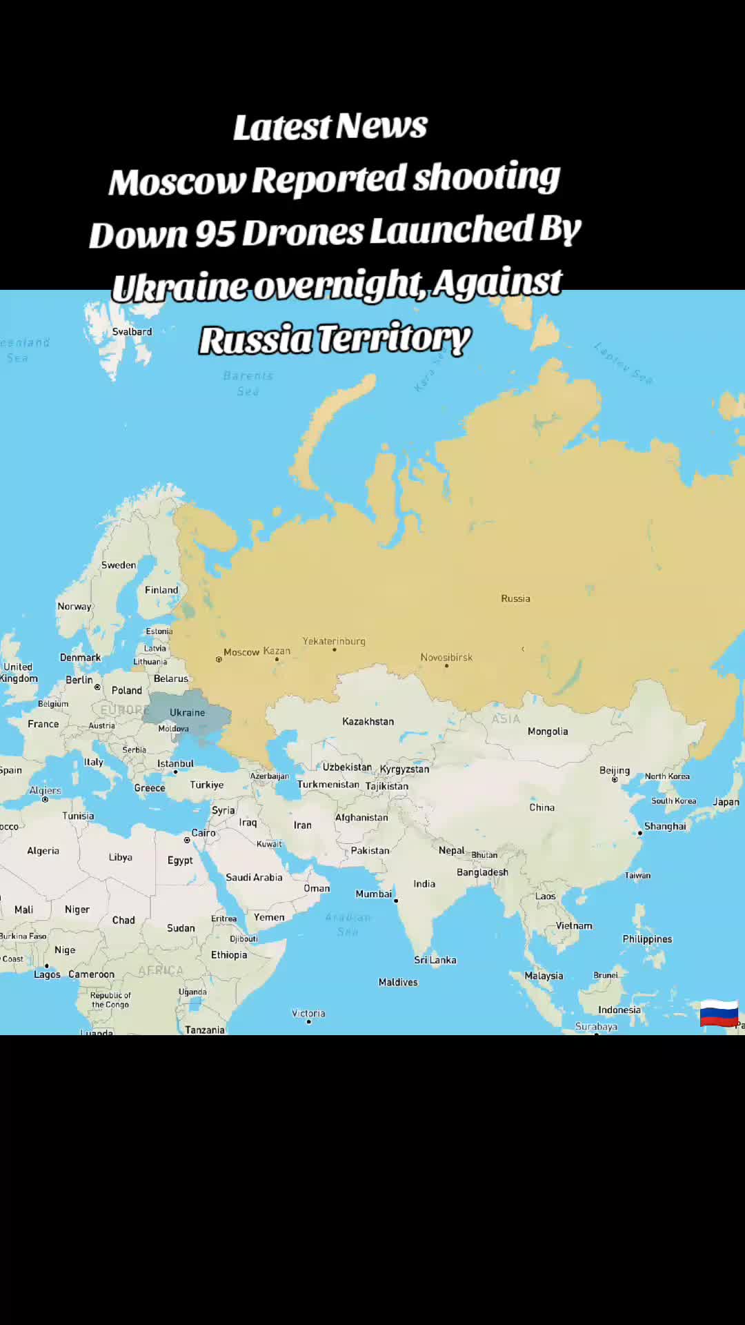 Dernières nouvelles, Moscou a rapporté avoir abattu 95 drones lancés par l'Ukraine Overni