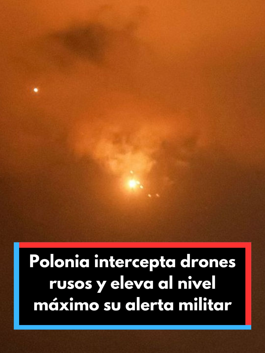 Les drones russes de Pologne Intercepta et élèvent son polon d'alerte militaire au niveau maximum