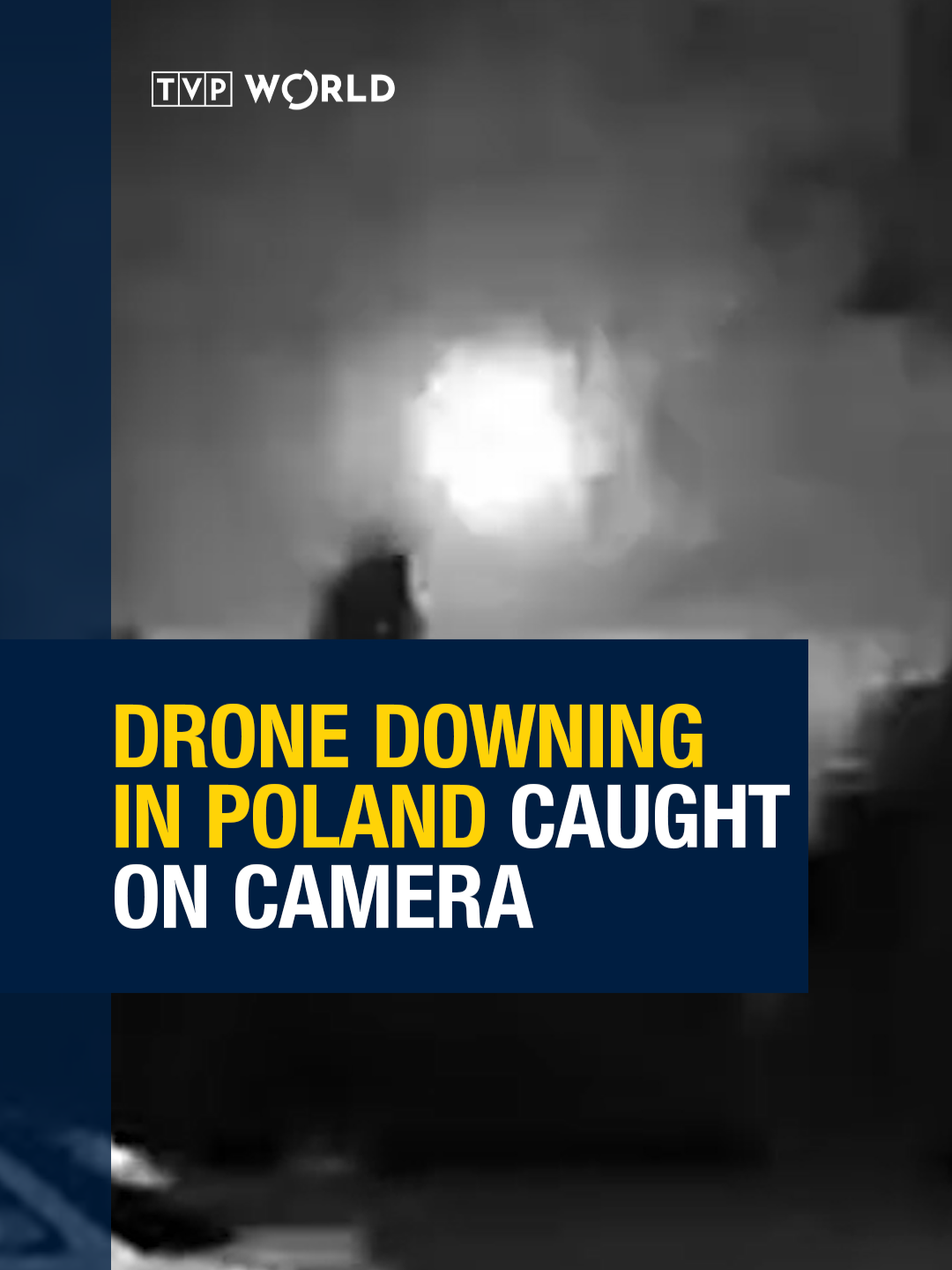 Une vidéo a fait surface en ligne montrant la baisse d'un drone russe sur la Pologne.