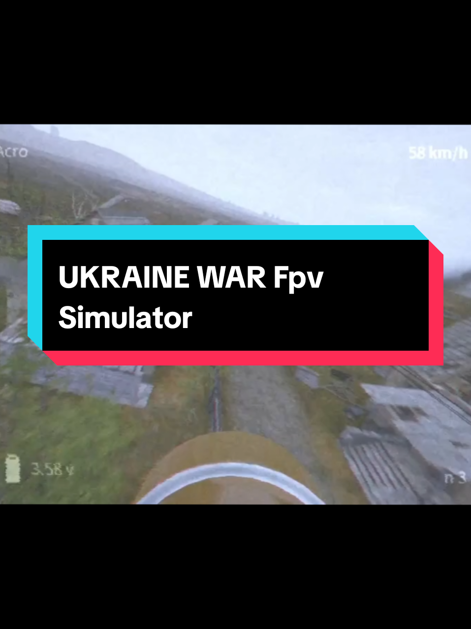 Ukraine FPV Drones Dismlamer: cette vidéo est tirée à partir d'un jeu vidéo, non