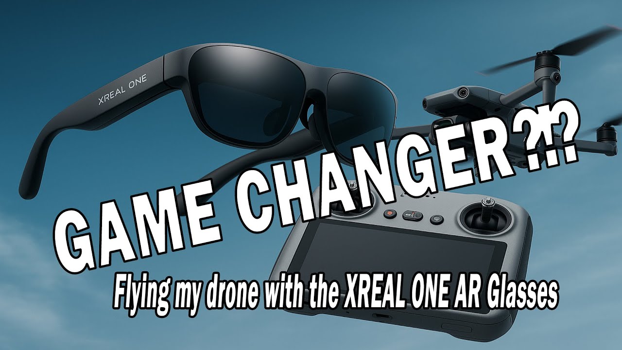 XREAL ONE Glasses are a Game Changer When Flying Drones! #XREALONE #DJIAir3S #dronetechnology