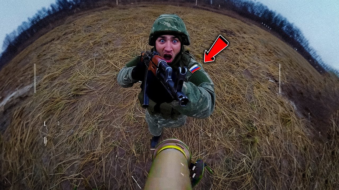"Ukrainian FPV Drone Locks Onto Lone Russian Soldier!"