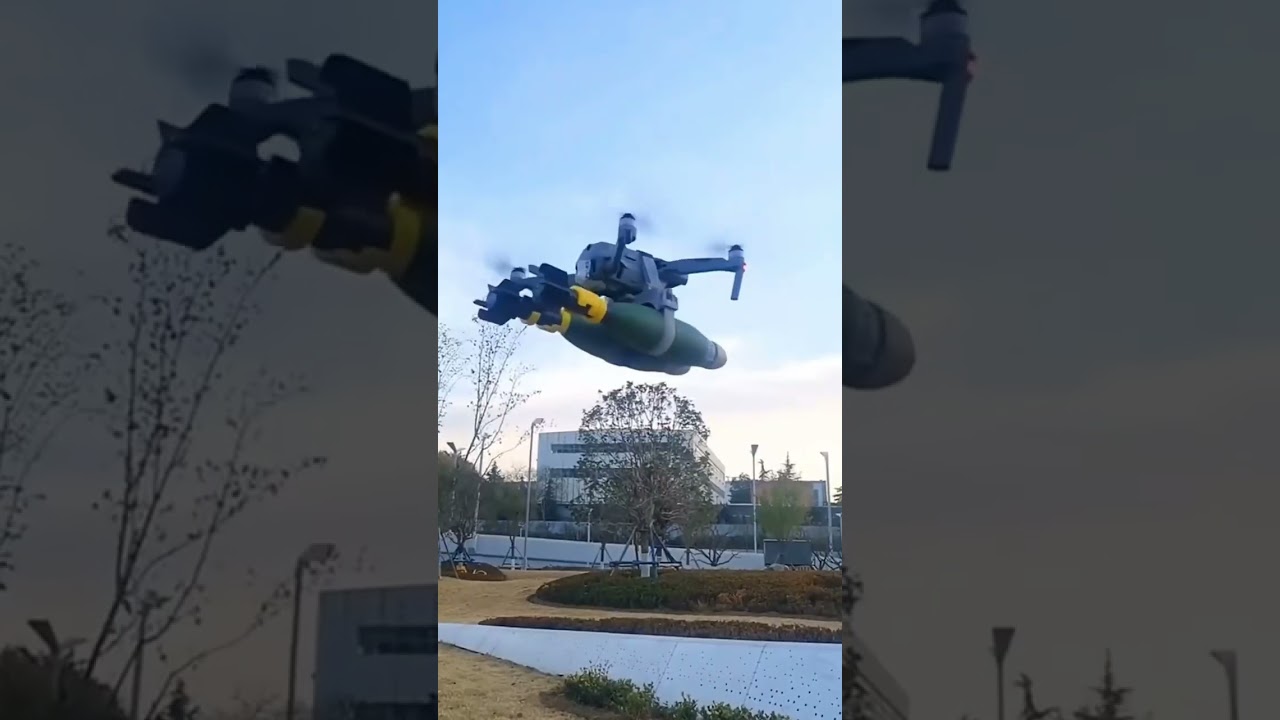 Unmanned aerial vehicle throwing device #uav #dji #fpv