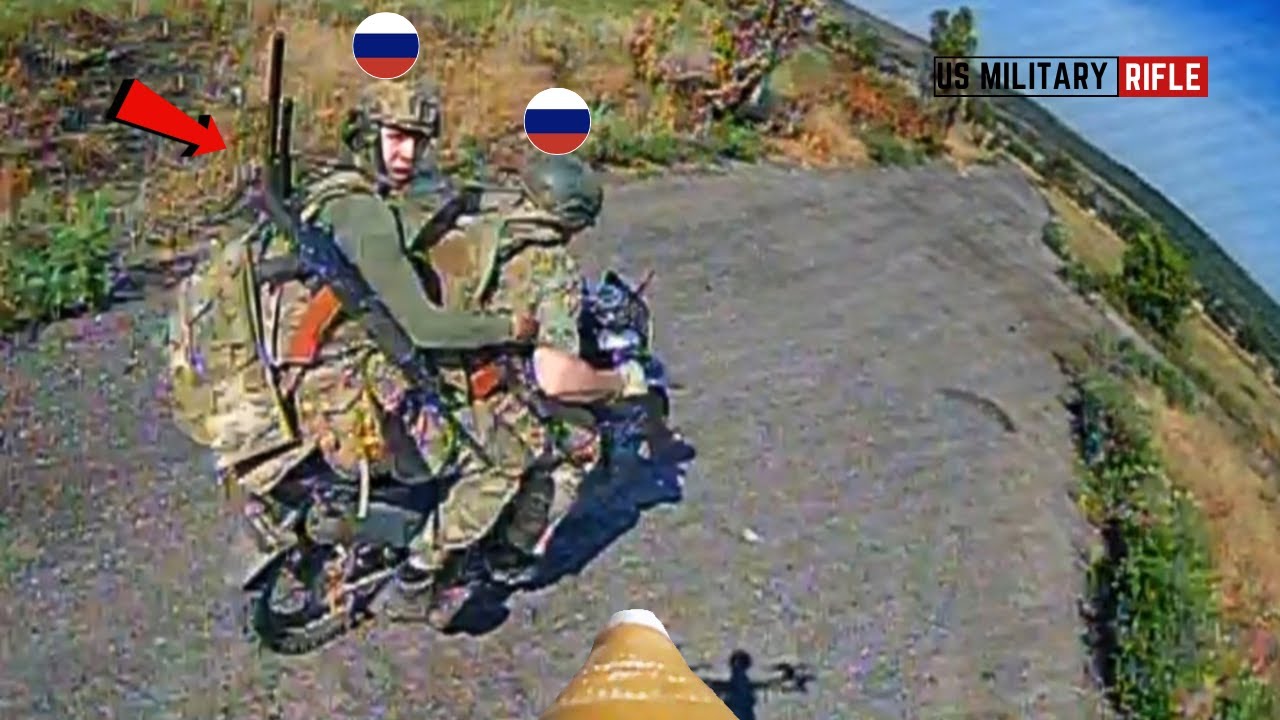 Ukrainian FPV SOF Drone Hits 40 Russian Motorcyclists in Donetsk - Then This Happened