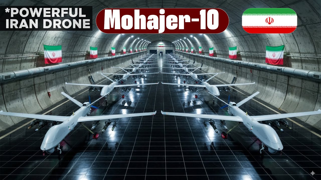 Iran’s the new powerful Mohajer-10 Drone: Explained, Capabilities, and Operational Role