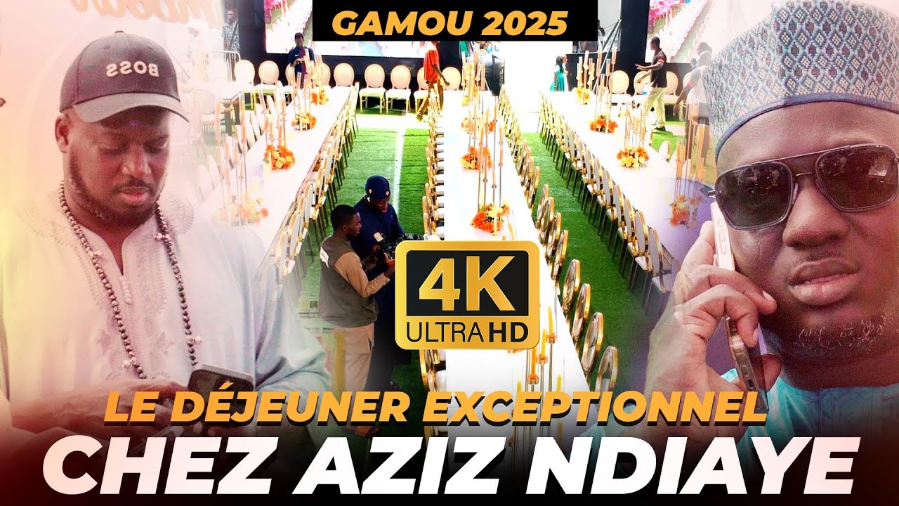Le déjeuner exceptionnel chez aziz ndiaye en mode drone et 4K...