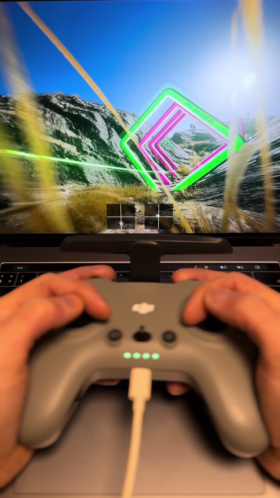 Simulator de course de drones pour débutant