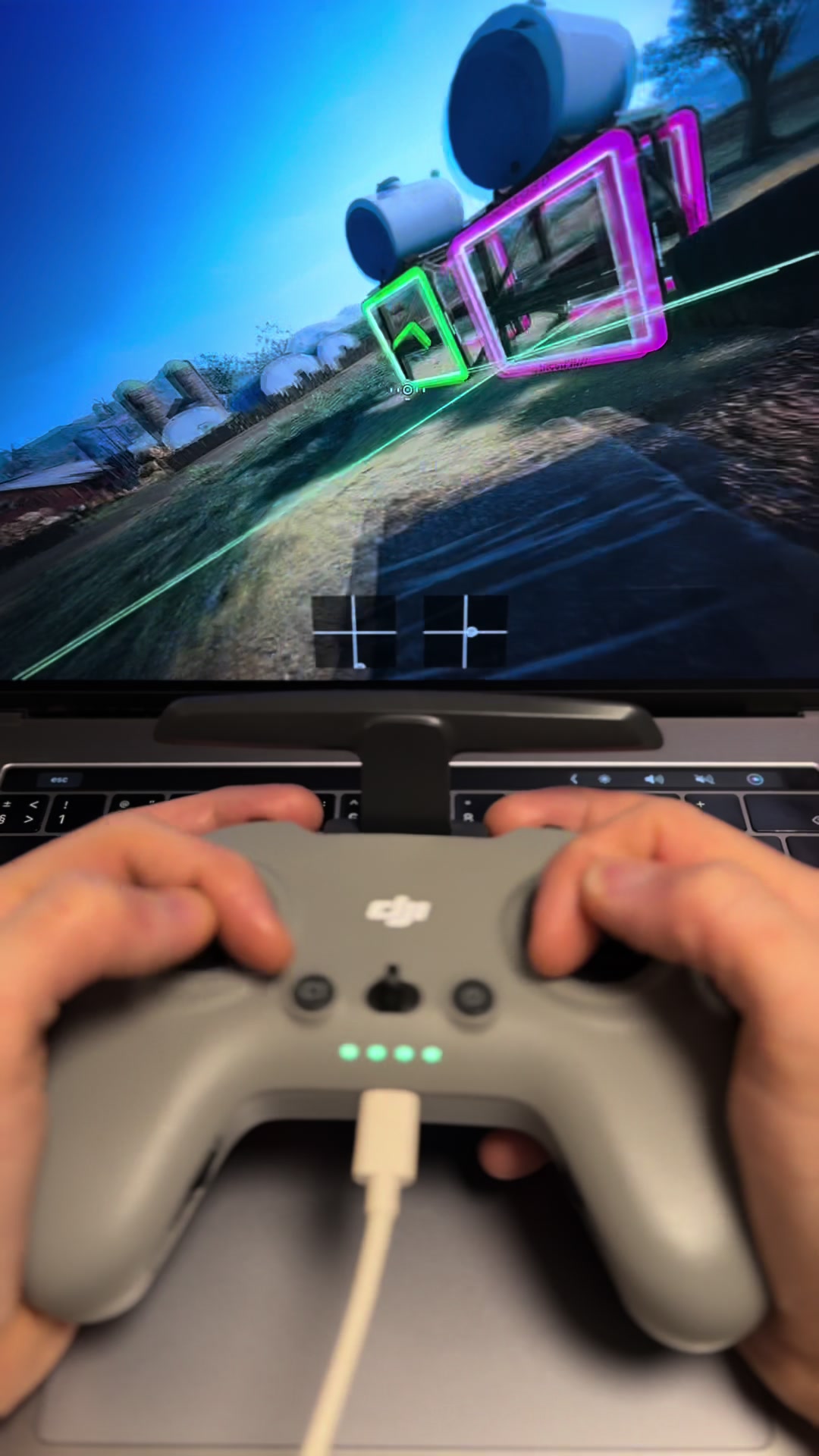 Simulateur de course de drones pour débutant