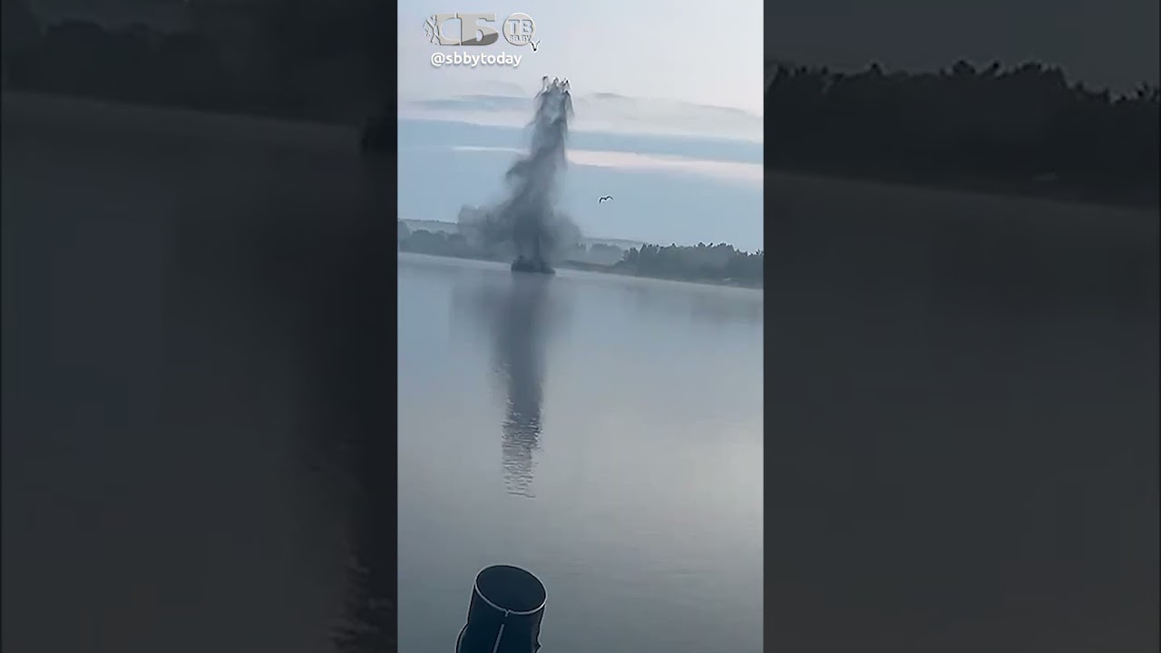 Дрон Украины со взрывом рухнул в озеро! Почему ВСУ глушат рыбу русских?