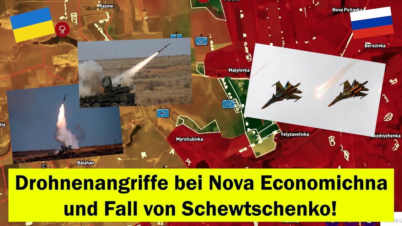 🔥 Drohnenkrieg bei Nova Economichna! 💥 Schewtschenko komplett gefallen 🏴 Ukraine Krieg