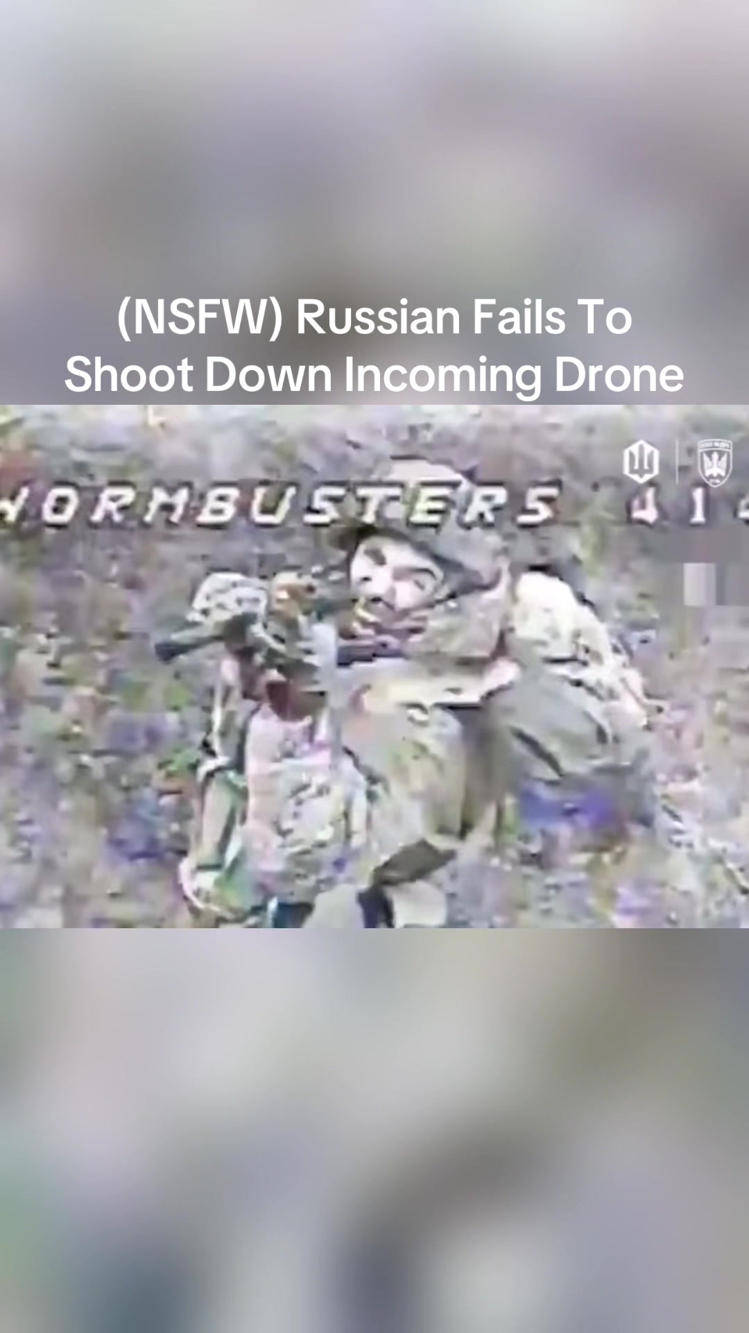 Ces images, fournies par le drone "Wormbusters" de la 414e brigade ukrainienne