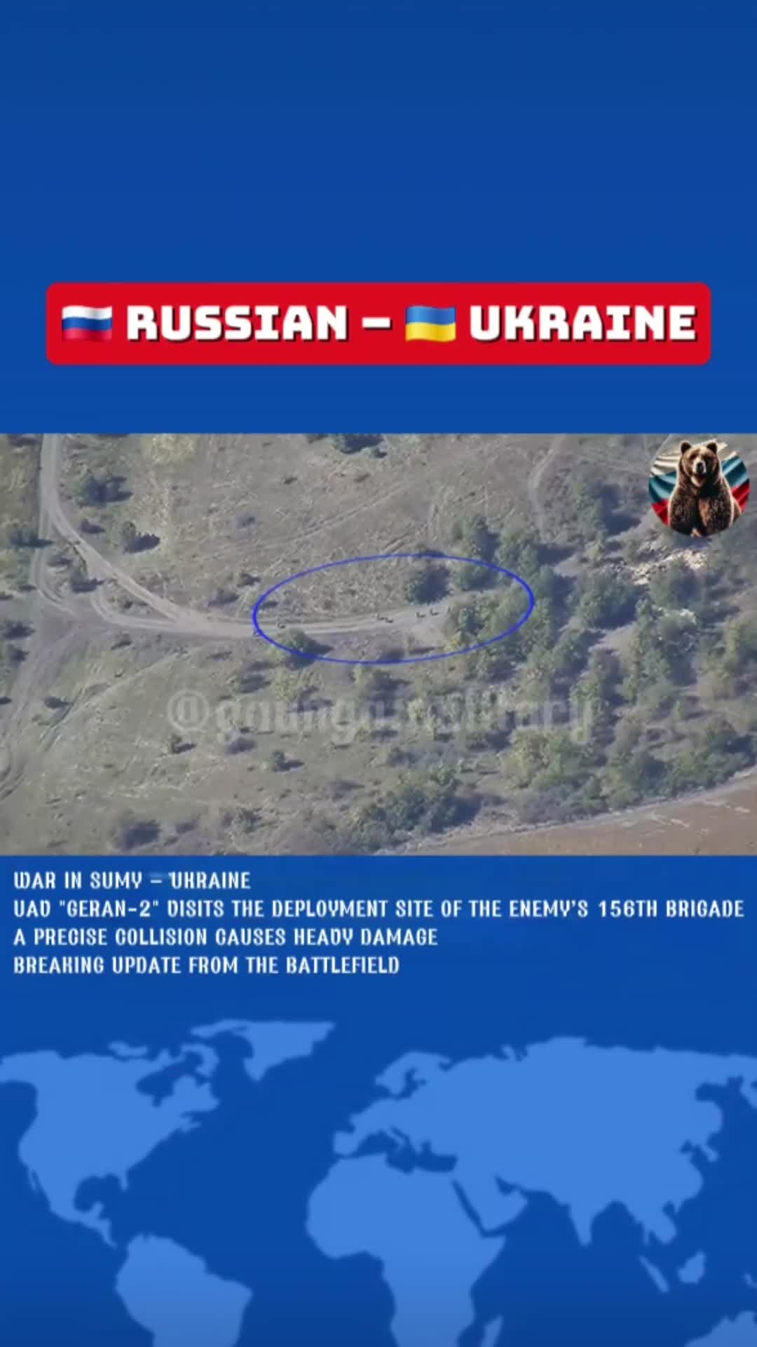 GUERRE À SOUMY – LE drone ukrainien "GERAN-2" VISITE LE SITE DE DÉPLOIEMENT DE L'ENNEMI 1