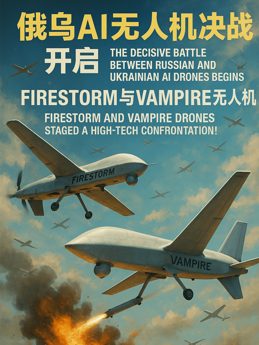La bataille décisive entre les drones IA russes et ukrainiens commence ! Début de la bataille décisive des drones IA russo-ukrainiens