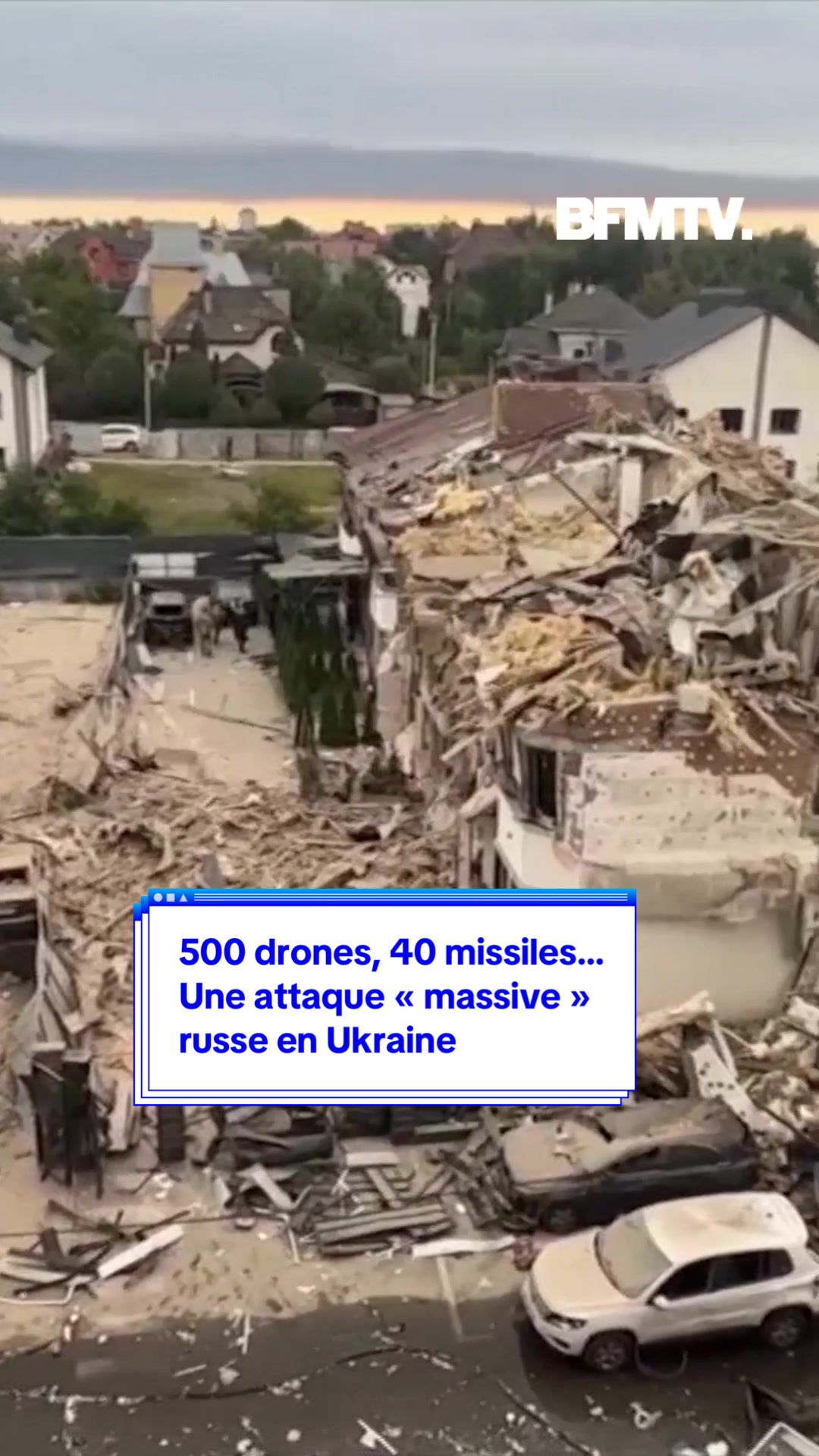 La Russie a lancé une attaque « massive » contre l’Ukraine en tirant 500 drones