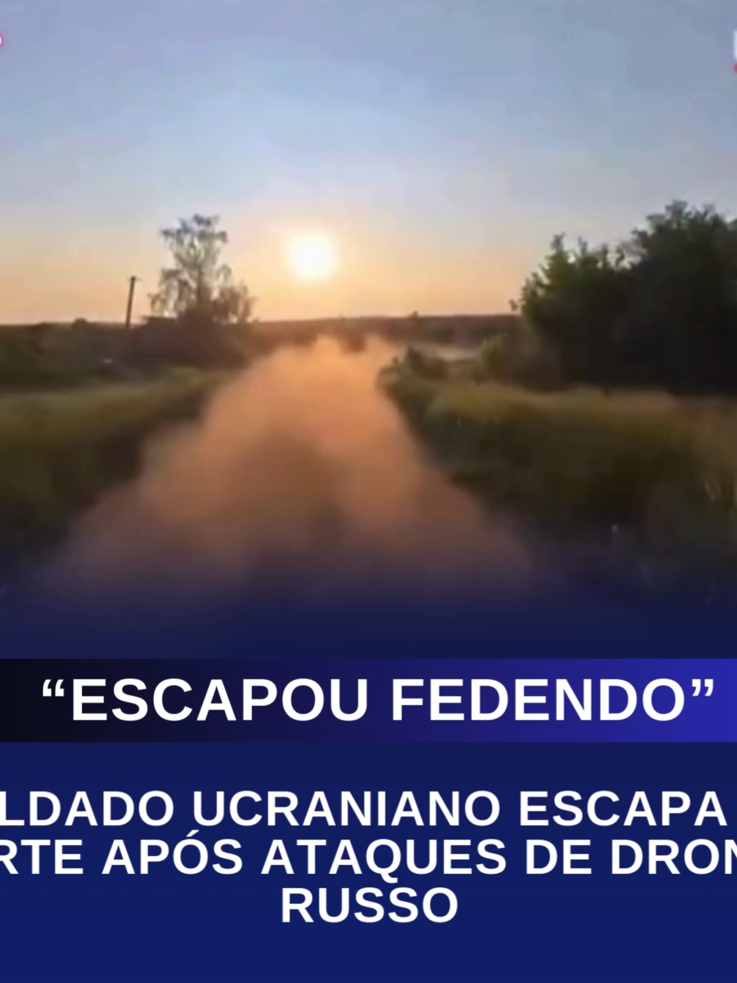 Un soldat ukrainien s'échappe de M0RTE après que le drone russe a attaqué une vidéo filmée