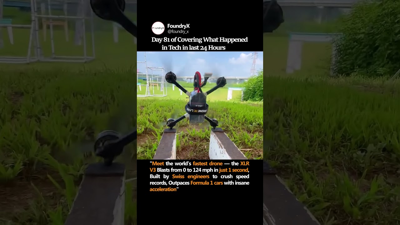 "Meet the world’s fastest drone — the XLR V3Blasts from 0 to 124 mph in just 1 secondBuilt ...