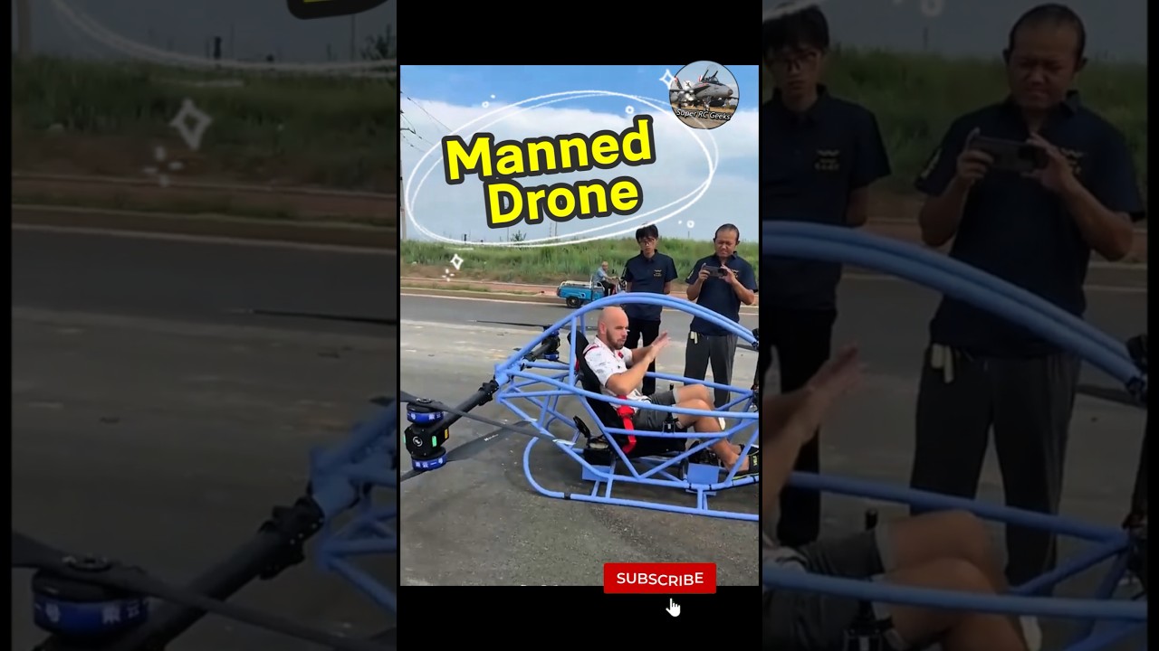 This is a super cheap manned drone #rcdrone #manneddrone #rcaircraft #helicopter #vtol