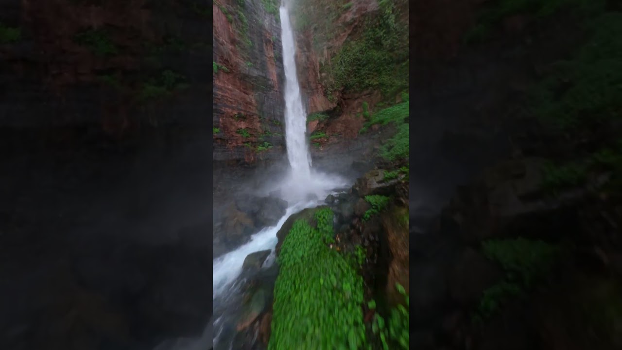 GoPro | Flying a Drone through a Waterfall 🎬 Fabio Tischler #Shorts #FPV