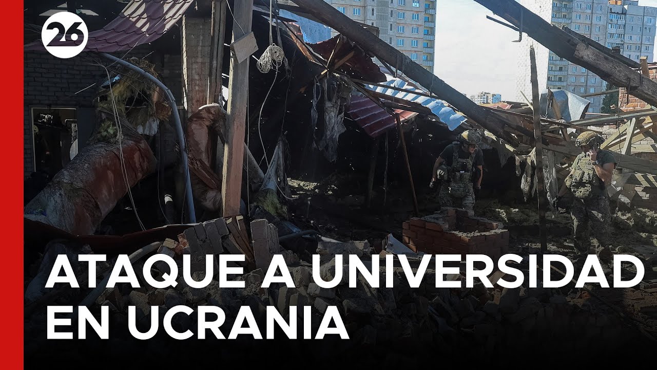 🚨 LA GUERRA DE DRONES | Un dron ruso impactó en un edificio en Járkov