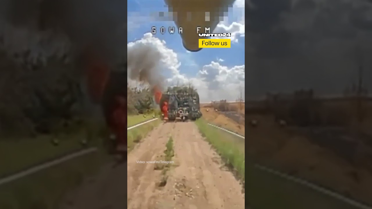 Ukrainian FPV Drone Found a Better Target #warinukraine #drone