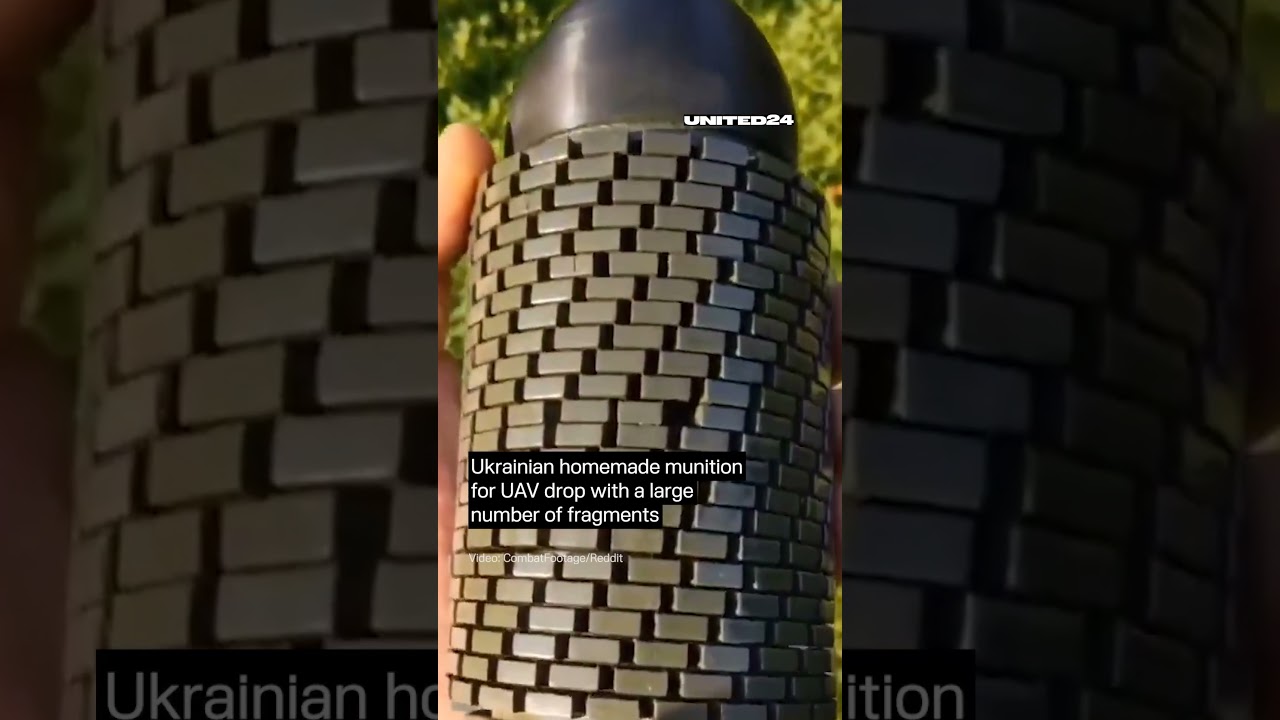 This Is a Ukrainian Homemade Ammunition For Dropping From Drones #warinukraine