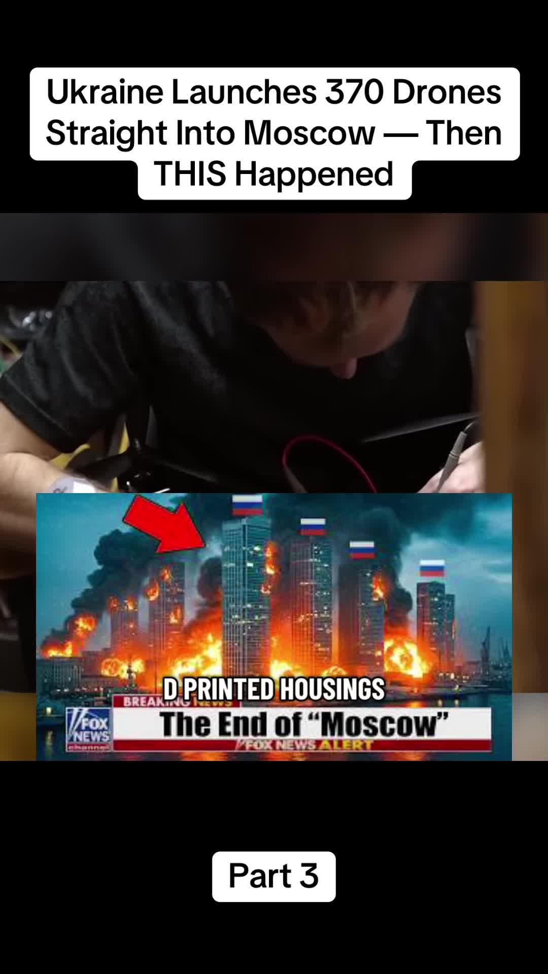 Partie 3 : L’Ukraine lance 370 drones directement sur Moscou – puis CELA s’est produit