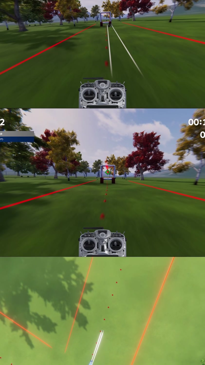 Figure 8 pratique sur DRL SIM (: