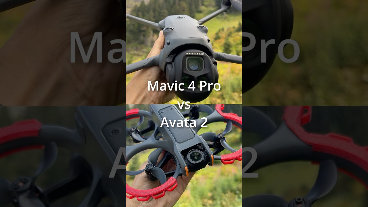 🔥DJI Mavic 4 Pro vs Avata 2: Better Mountain-drone? 🚀#dji #drone #shorts