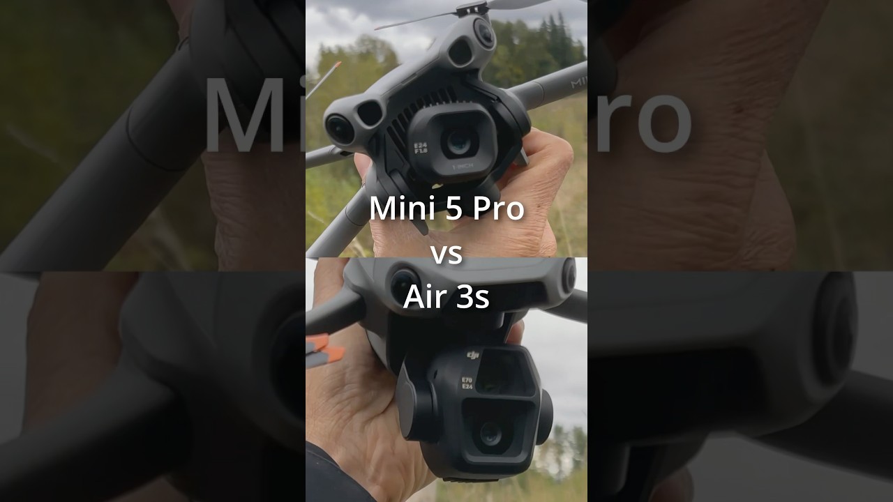 🔥DJI Mini 5 Pro vs Air 3s: Camera battle! 🚀#dji #drone #shorts