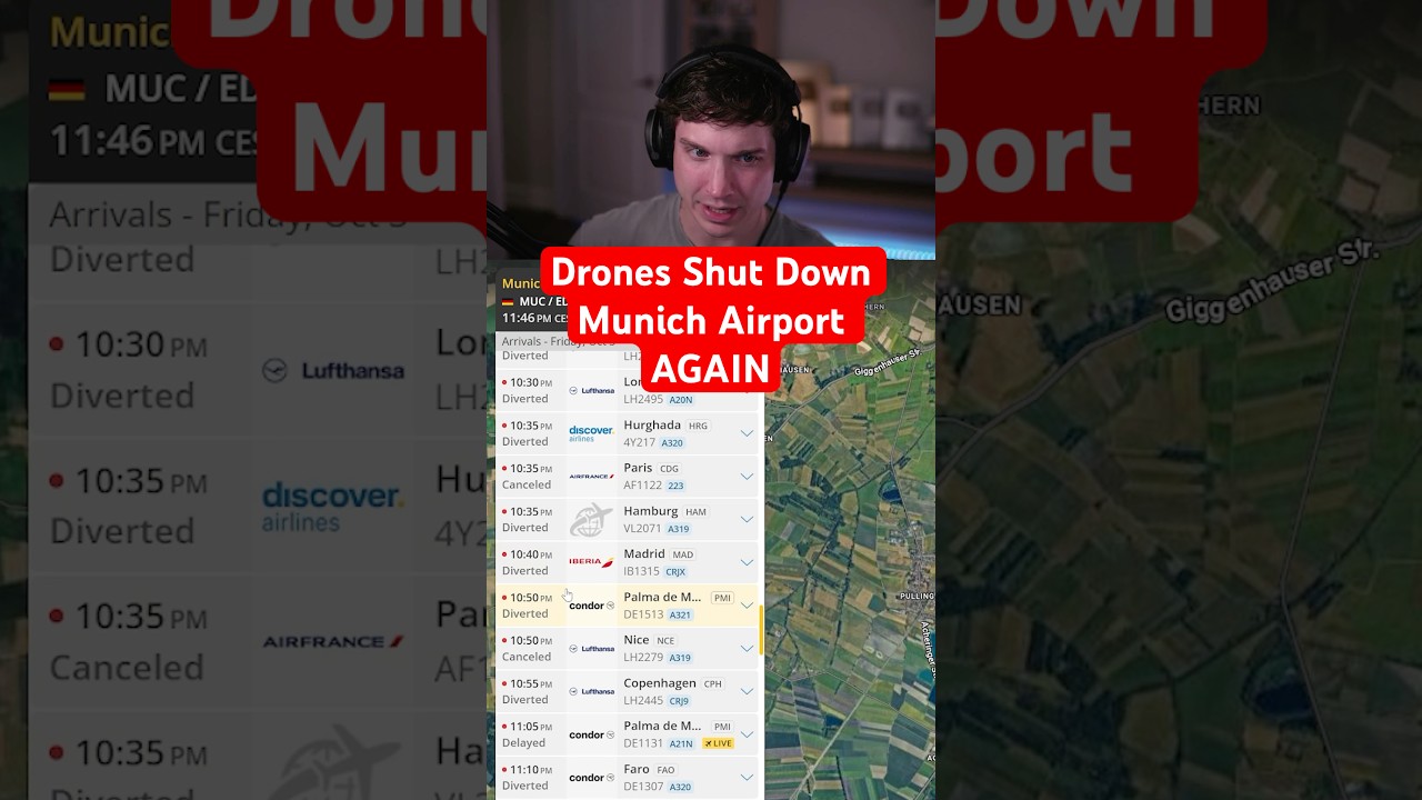Drones Shut Down Munich Airport AGAIN
