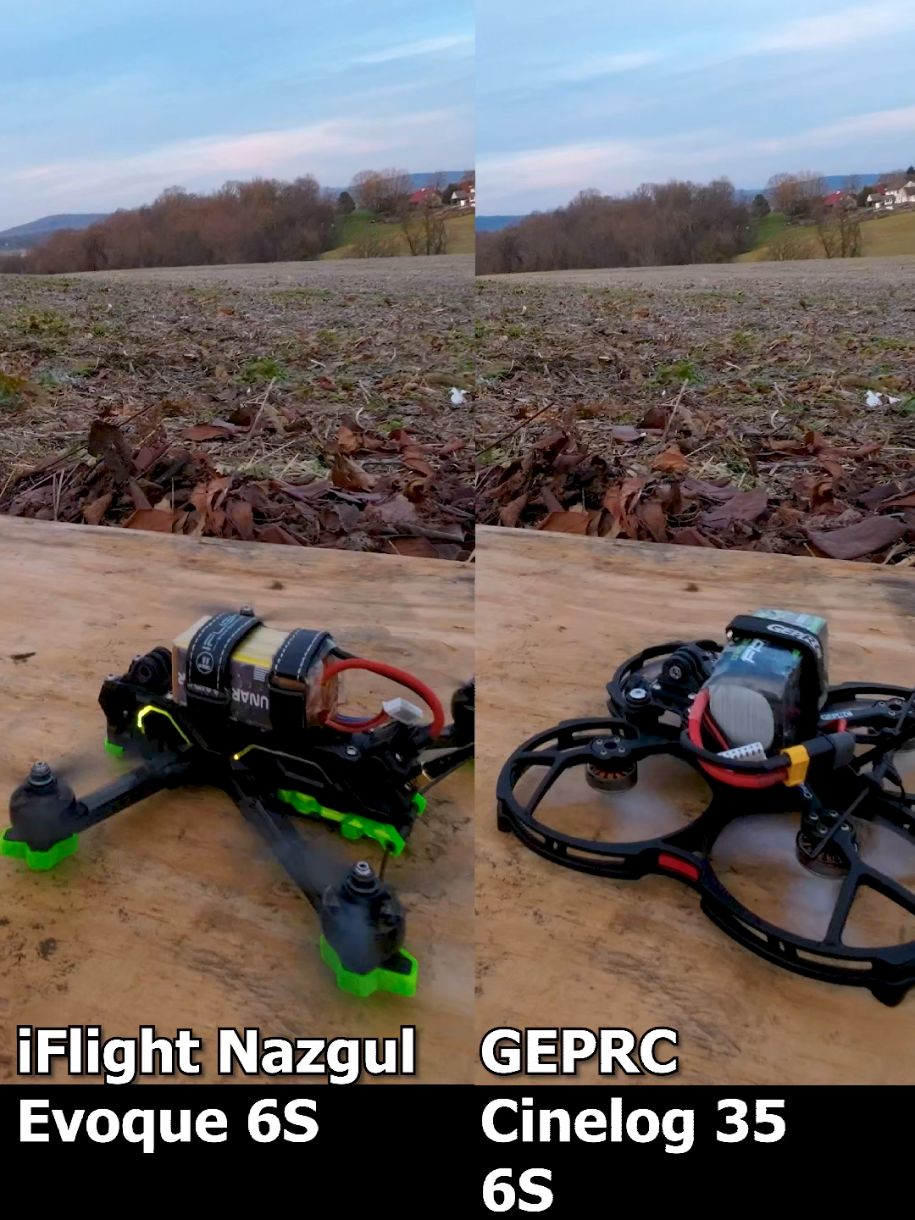 Course de dragsters de drones FPV