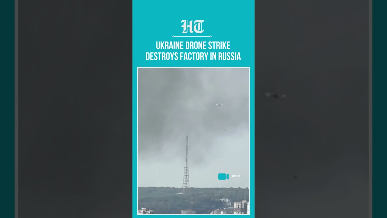 Ukraine-Russia War: Ukraine Drones Strike Down Factory in Russia Amidst Tensions | #shorts