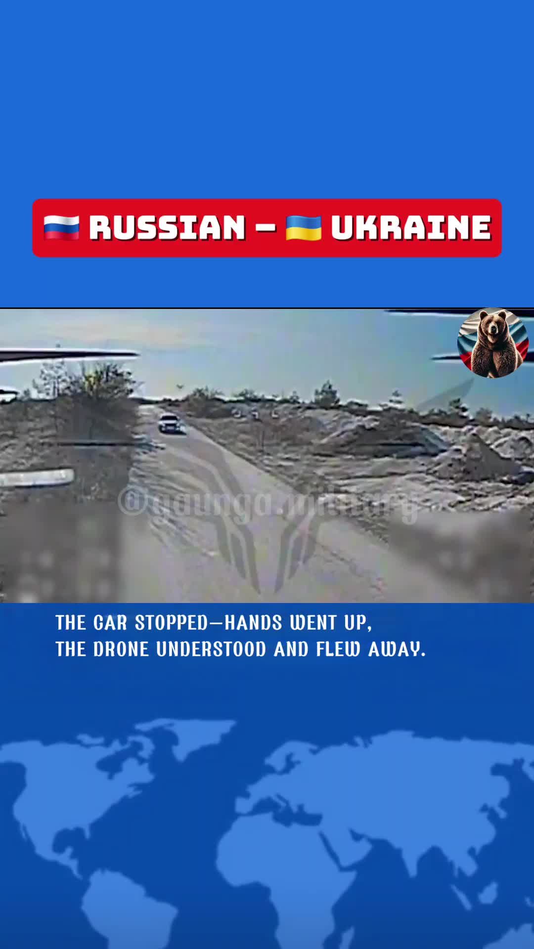 Lors d'une mission dans la région de Rubtsovsk, un drone russe a repéré un ca suspect