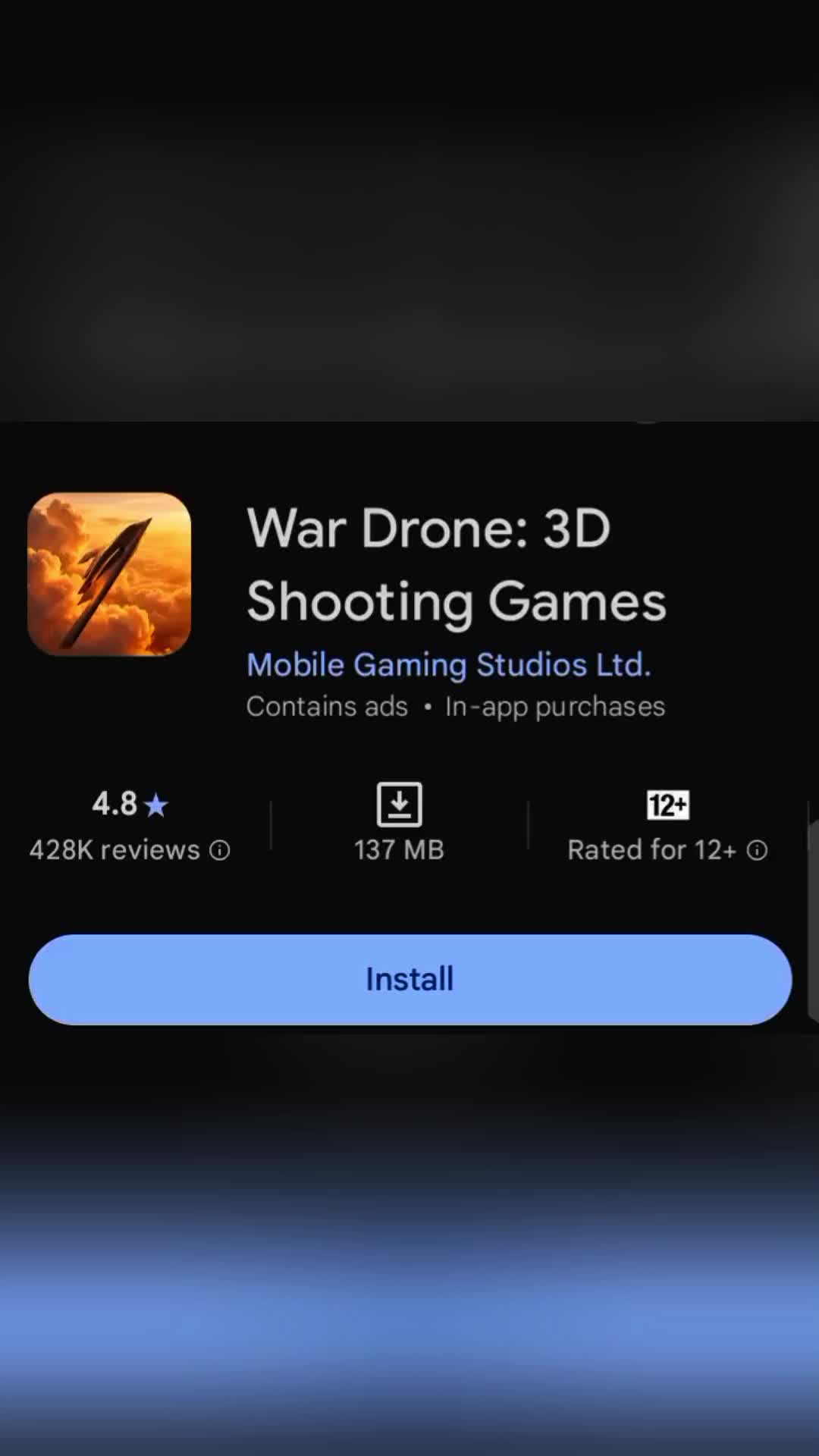 jeux de tir 3D avec drone de guerre