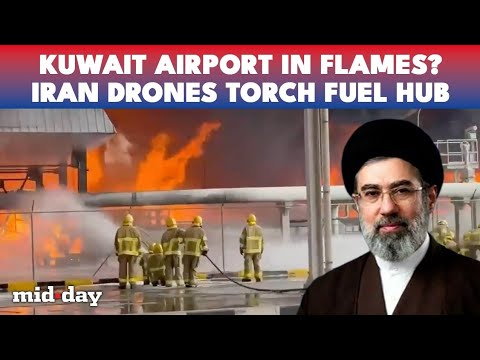 Kuwait Airport IN FLAMES: Iran-Linked Drone Strike Sets Fuel Depot ABLAZE | Aviation Panic Spreads