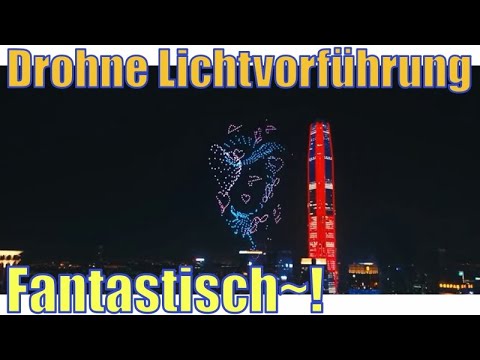 Drohne Kunst or Drohne Krieg(Fantastisch Drohne Lichtvorführung)