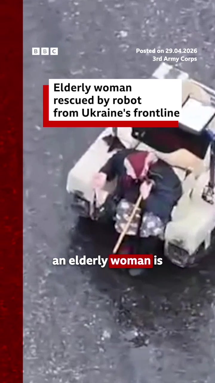 L'armée ukrainienne a suivi la femme à l'aide d'un drone et a envoyé le véhicule sans pilote