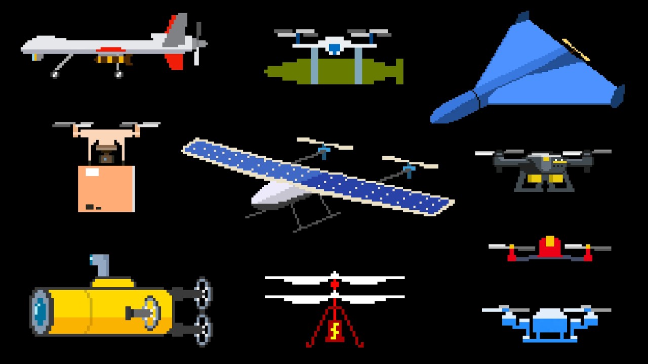 Drones: Racing, Military & FPV Drone & More | Pixel Art