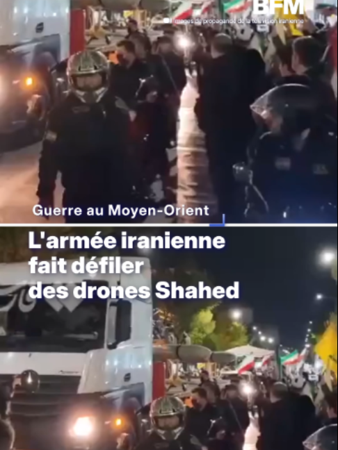 La télévision iranienne a diffusé des vidéos montrant des drones Shahed présent