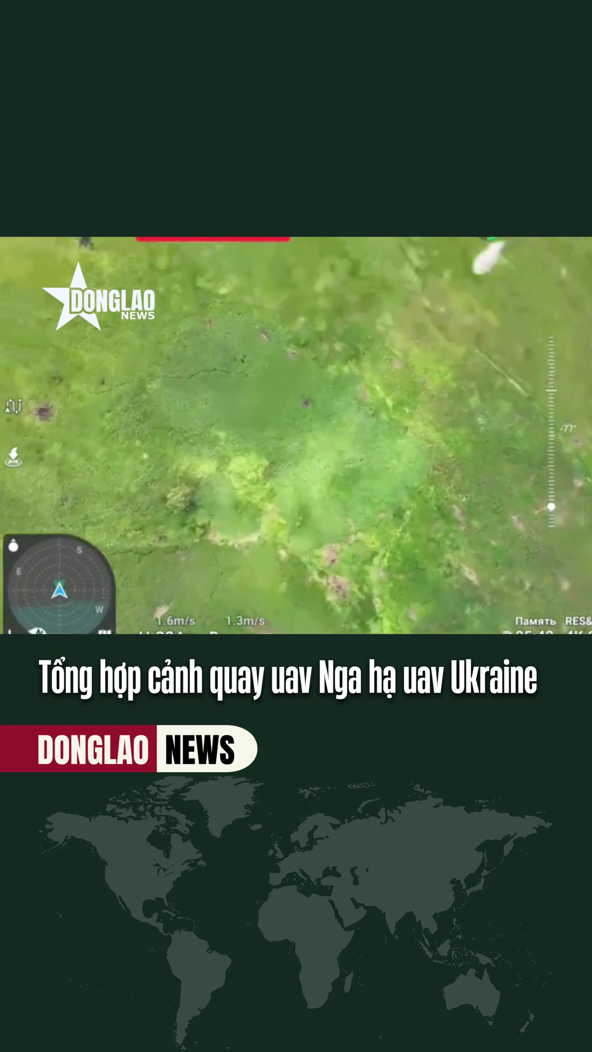 Collection d'images d'un drone russe battant un drone ukrainien