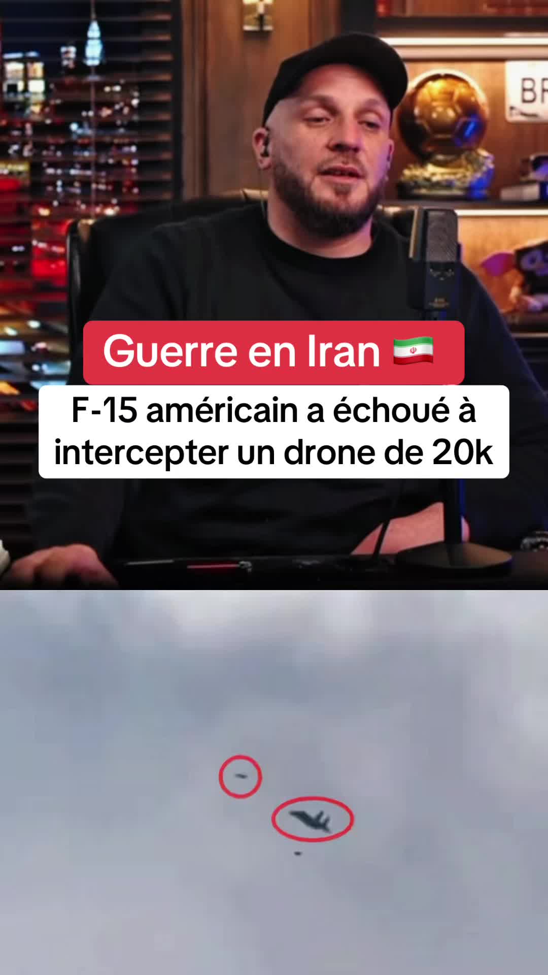 F15 a eu un mal fou à abattre un simple drone iranien à 20k