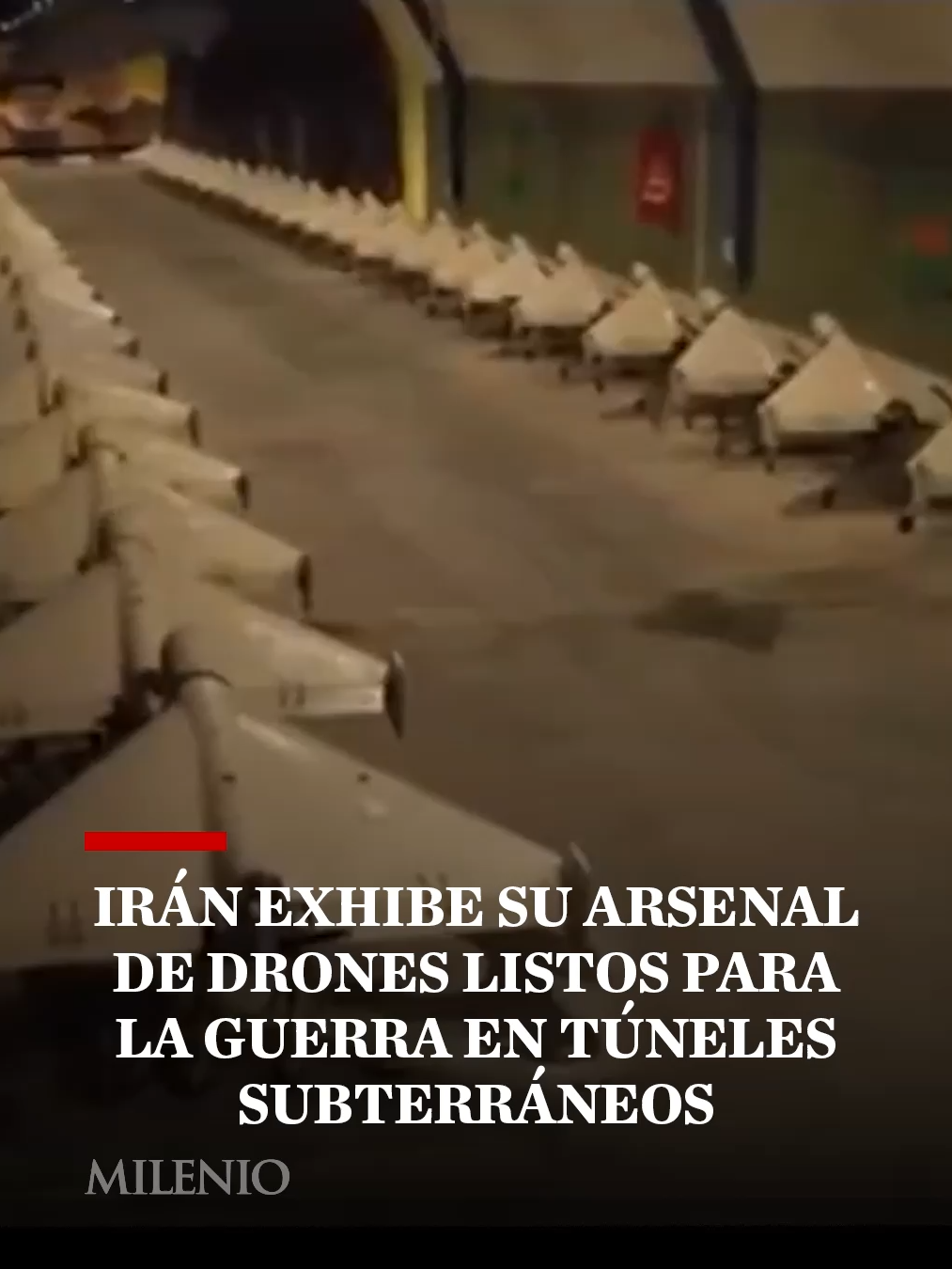 Les médias d'État iraniens diffusent des images de rangées de drones de guerre pour