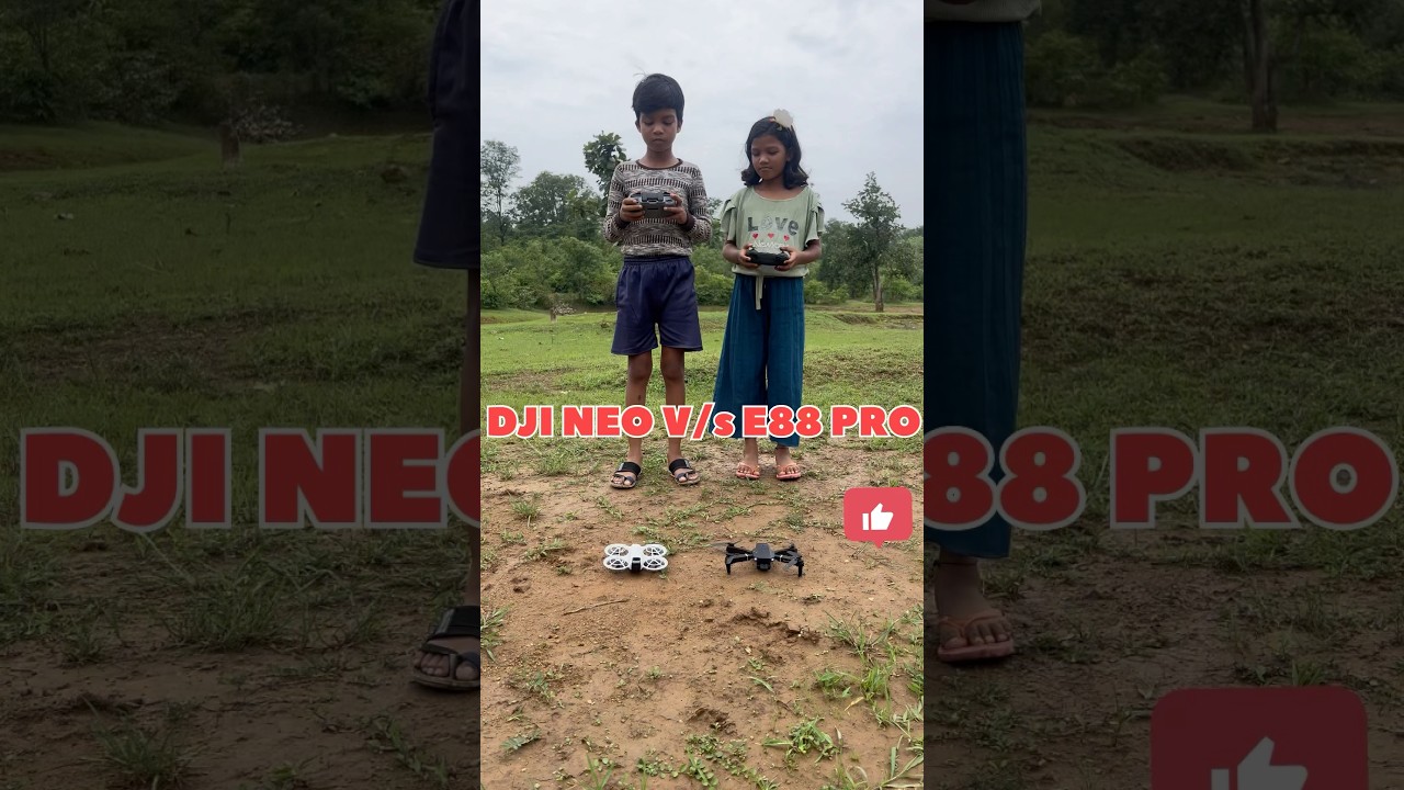 DJI Neo🔥 v/s E88 pro☄️ drone flying #drone #fpv #velocidrone #gaming #gadgets