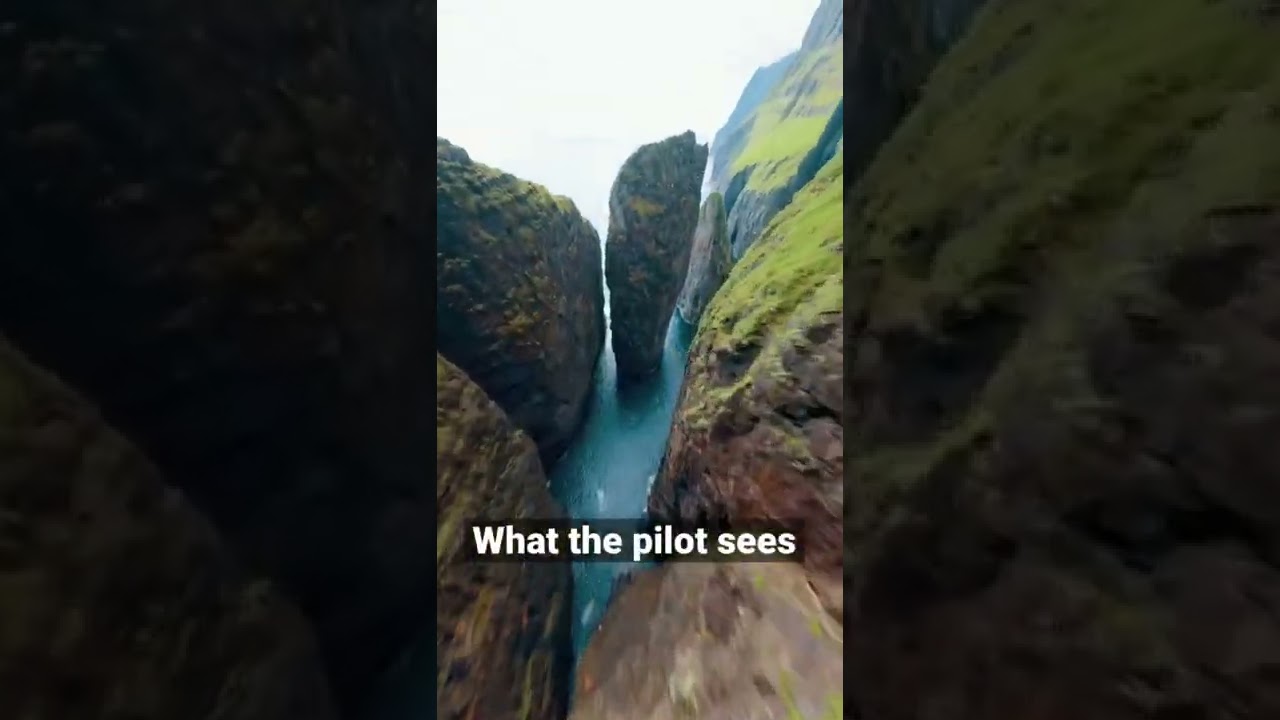 Cinematic FPV Drone Cliff Dive (🎥: IG / p_shep1)