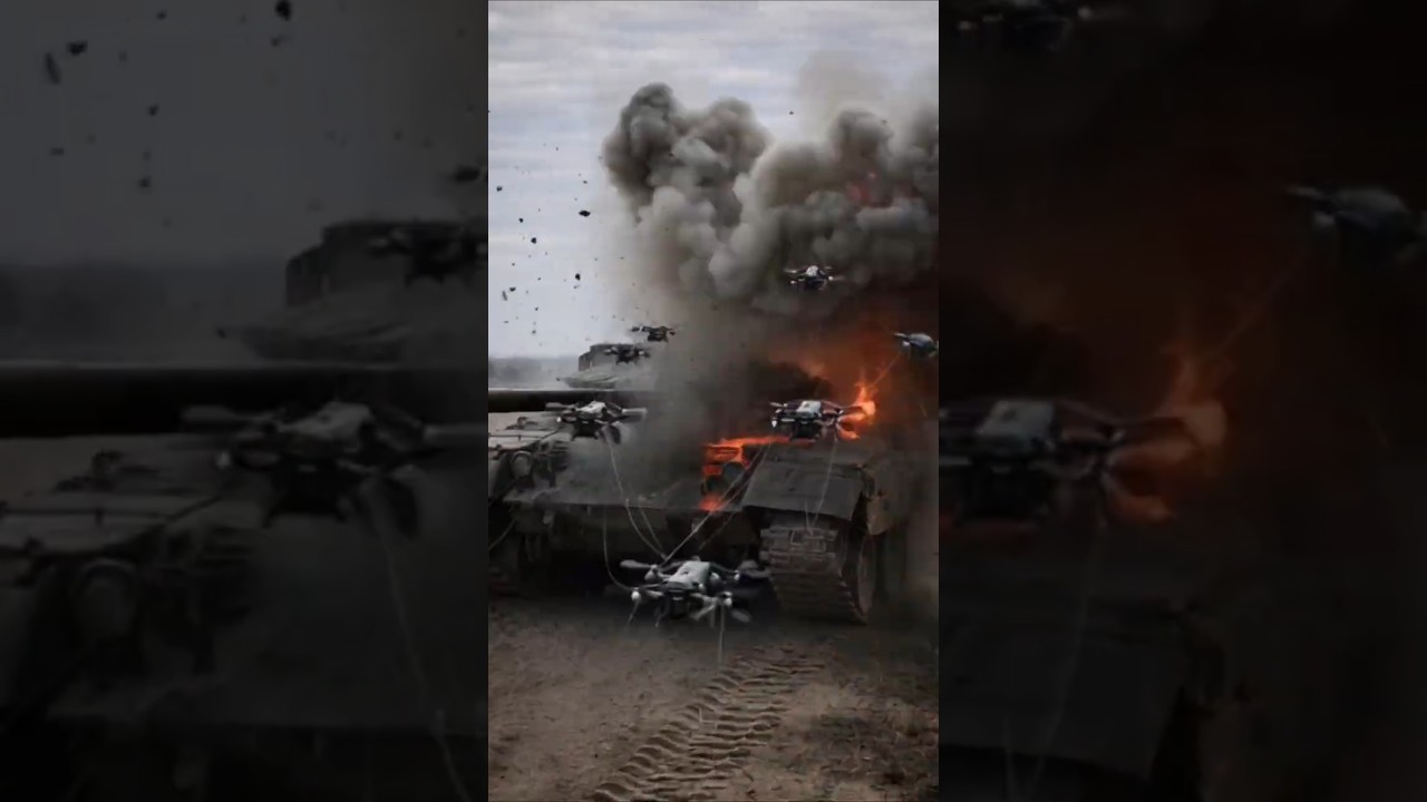 Drones rusos de miles de dólares caen con soluciones improvisadas #military #drone #short