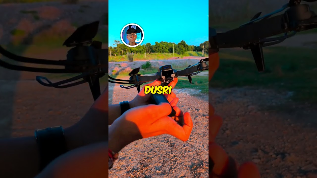 🤔 Cheapest Drone VS Cheapest Camera Drone 😅 #ytshort #experiment #gadgets