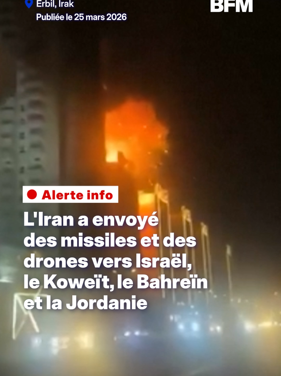 Guerre au Moyen-Orien: l'Iran a envoyé des missiles et des drones vers Israël,